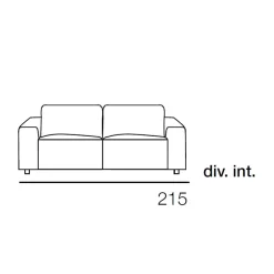 Viadurini Living Moderne Sofas-2- oder 3-Sitzer-Sofa mit ausziehbaren Sitzen aus Stoff Made in Italy - Alis