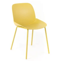 Viadurini Living Gartenstühle Kunststoff-4 Outdoor- und Indoor-Stühle aus Polypropylen und Metall – Bloody