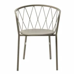 Viadurini in the Garden Metallsessel-2 Outdoor-Sessel aus lackiertem Metall stapelbar Made in Italy - Adia