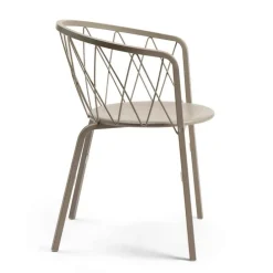 Viadurini in the Garden Metallsessel-2 Outdoor-Sessel aus lackiertem Metall stapelbar Made in Italy - Adia