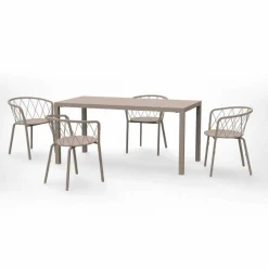 Viadurini in the Garden Metallsessel-2 Outdoor-Sessel aus lackiertem Metall stapelbar Made in Italy - Adia