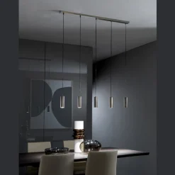 Viadurini Lighting Moderne Pendelleuchten-5 Pendelleuchte aus Metall, hergestellt in Italien – Read