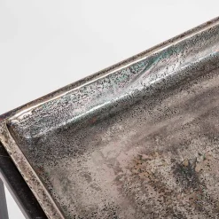 Viadurini Living Moderne Couchtische-3 quadratische Couchtische aus Aluminium und Stahl Homemotion - Quinzio