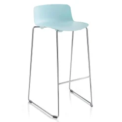 Viadurini Living Barhocker-2 Reckhocker aus Metall und Polypropylen Made in Italy - Chrissie