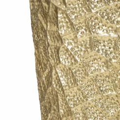 Viadurini Decor Deko Vasen-3 runde goldene Eisenvasen mit unregelmäßigen Reliefdekorationen - Walter