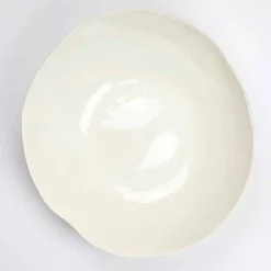 Viadurini Kitchen Geschirr Teller-2 Salatschüsseln aus weißem Porzellan Einzigartige Stücke italienischen Designs - Arciconcreto