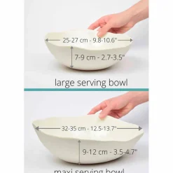 Viadurini Kitchen Geschirr Teller-2 Salatschüsseln aus weißem Porzellan Einzigartige Stücke italienischen Designs - Arciconcreto