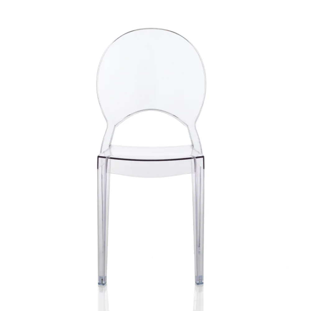 Viadurini Living Moderne Stühle-4 stapelbare Außen- und Innenstühle aus Polycarbonat – Pferd