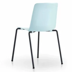 Viadurini in the Garden Gartenstühle Metall-4 stapelbare Außenstühle aus Metall und Polypropylen Made in Italy - Carita