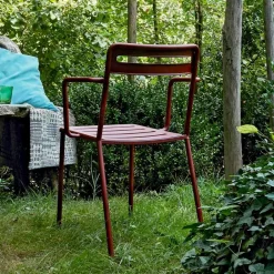 Viadurini in the Garden Gartenstühle Metall-4 stapelbare Metallstühle im Freien Made in Italy - Yolonda