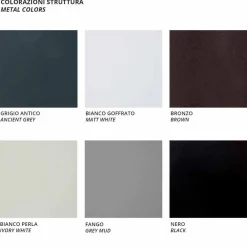 Viadurini in the Garden Sonnenliegen-2 stapelbare Outdoor-Chaiselongues aus Metall und Stoff Made in Italy - Perlo