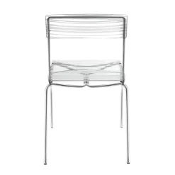 Viadurini Living Design Stühle-2 stapelbare Stühle aus Plexiglas und Eisen, hergestellt in Italien – Timon