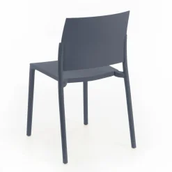 Viadurini Living Gartenstühle Kunststoff-4 stapelbare Stühle komplett aus Polypropylen in verschiedenen Farben – Mojito