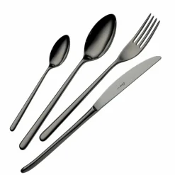 Viadurini Kitchen Besteck Set-24 Stück Luxusbesteck aus poliertem oder sandgestrahltem Edelstahl - Lapis