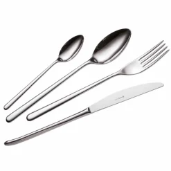 Viadurini Kitchen Besteck Set-24 Stück Luxusbesteck aus poliertem oder sandgestrahltem Edelstahl - Lapis