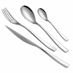 Viadurini Kitchen Besteck Set-24 Stück poliertes, sandgestrahltes oder farbiges Stahlbesteck Luxus-Design - Timidy