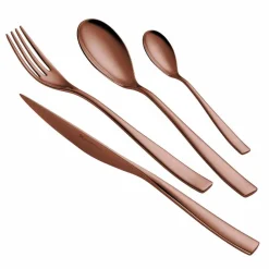 Viadurini Kitchen Besteck Set-24 Stück poliertes, sandgestrahltes oder farbiges Stahlbesteck Luxus-Design - Timidy