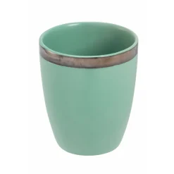 Viadurini Kitchen Gläser Set-12 Steingut-Wassergläser 320 ml mit goldener Kontur - Bibol