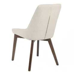 Viadurini Living Moderne Stühle-4 Stühle für das Wohnzimmer aus Stoff in verschiedenen Farben und Holz – Vanille