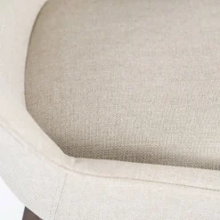 Viadurini Living Moderne Stühle-4 Stühle für das Wohnzimmer aus Stoff in verschiedenen Farben und Holz – Vanille