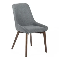 Viadurini Living Moderne Stühle-4 Stühle für das Wohnzimmer aus Stoff in verschiedenen Farben und Holz – Vanille