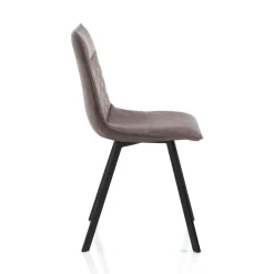 Viadurini Living Moderne Stühle-4 Stühle mit Kunstlederbezug in Antikoptik – Wasserstoff