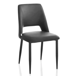 Viadurini Living Moderne Stühle-4 Stühle mit Metallrahmen und Mikrofasersitz - Hala