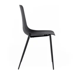 Viadurini Living Gartenstühle Kunststoff-4 Stühle mit Polypropylen-Sitz und Metallbeinen – Mary