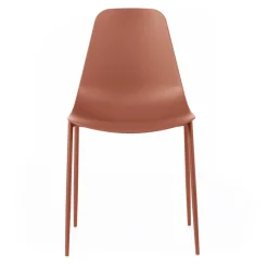 Viadurini Living Gartenstühle Kunststoff-4 Stühle mit Polypropylen-Sitz und Metallbeinen – Mary