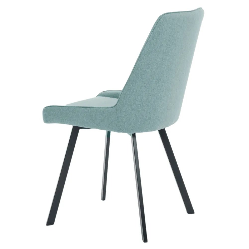 Viadurini Living Moderne Stühle-4 Stühle mit Sitz aus Mikrofaserstoff und Metallgestell – Pfirsich