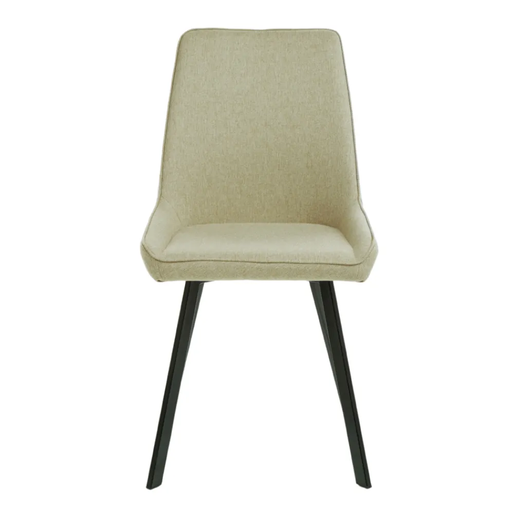 Viadurini Living Moderne Stühle-4 Stühle mit Sitz aus Mikrofaserstoff und Metallgestell – Pfirsich