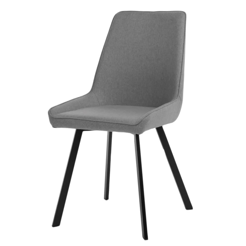 Viadurini Living Moderne Stühle-4 Stühle mit Sitz aus Mikrofaserstoff und Metallgestell – Pfirsich