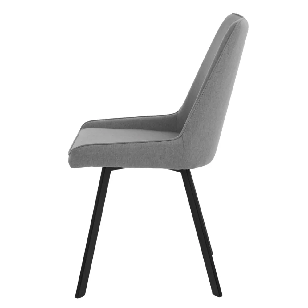 Viadurini Living Moderne Stühle-4 Stühle mit Sitz aus Mikrofaserstoff und Metallgestell – Pfirsich