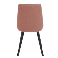 Viadurini Living Moderne Stühle-4 Stühle mit Sitz aus Mikrofaserstoff und Metallgestell – Pfirsich