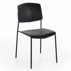 Viadurini Living Gartenstühle Kunststoff-4 Stühle mit Sitz aus Polypropylen in verschiedenen Ausführungen und Metall – Daiquiri