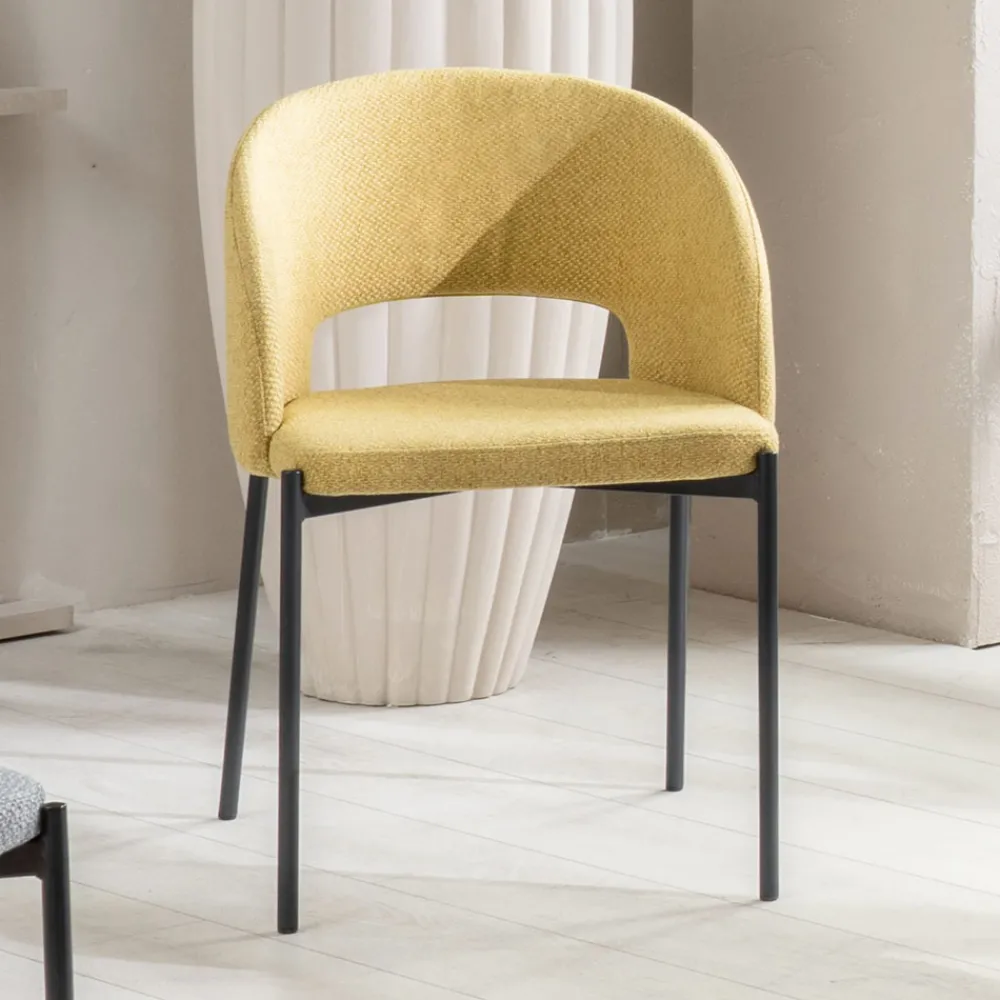 Viadurini Living Moderne Stühle-4 Stühle mit Stoffsitz in verschiedenen Ausführungen und Metall – Provence