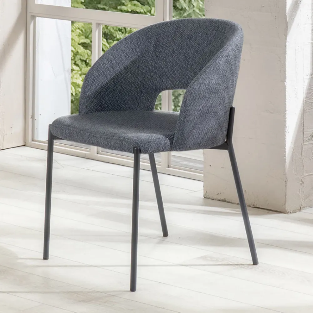 Viadurini Living Moderne Stühle-4 Stühle mit Stoffsitz in verschiedenen Ausführungen und Metall – Provence