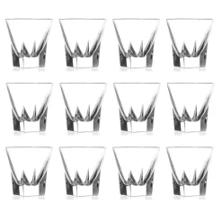 Viadurini Kitchen Italienisches Kristallgeschirr-12 Stk. Eco farbige Kristall-Likörgläser Service - Amalgam