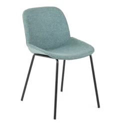 Viadurini Living Moderne Stühle-4 Stoffstühle, Polypropylenstruktur und Metallbeine – Patchulli