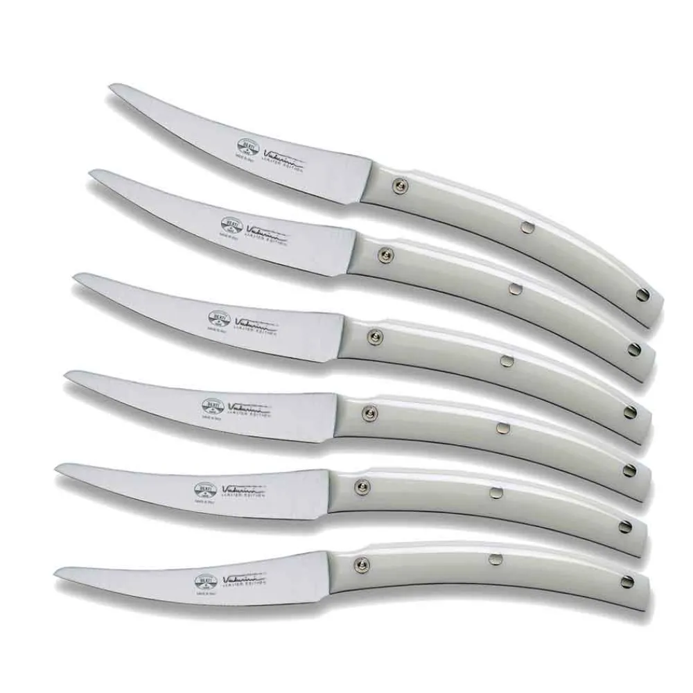 Coltellerie Berti Tischmesser-6 Tischmesser Made in Italy, Berti exklusiv für Viadurini - Alonte