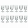 Viadurini Kitchen Gläser Set-12 transparente und verzierte Glasbecher für den Weihnachtstisch - Garbobic