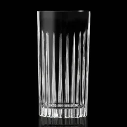 Viadurini Kitchen Italienisches Kristallgeschirr-12 Tumbler Tall Highball Gläser aus verziertem Öko-Kristall - Senzatempo