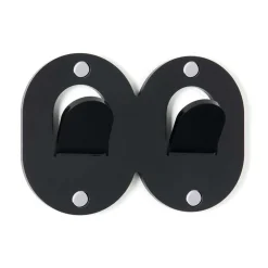 Viadurini Decor Wandgarderobe-3 Wandhalterungen aus farbigem Plexiglas Italienisches Design Doppelclip - Freddie