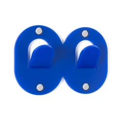 Viadurini Decor Wandgarderobe-3 Wandhalterungen aus farbigem Plexiglas Italienisches Design Doppelclip - Freddie