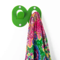 Viadurini Decor Wandgarderobe-3 Wandhalterungen aus farbigem Plexiglas Italienisches Design Doppelclip - Freddie