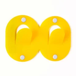 Viadurini Decor Wandgarderobe-3 Wandhalterungen aus farbigem Plexiglas Italienisches Design Doppelclip - Freddie