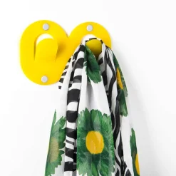 Viadurini Decor Wandgarderobe-3 Wandhalterungen aus farbigem Plexiglas Italienisches Design Doppelclip - Freddie