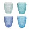 Viadurini Kitchen Gläser Set-12 Wassergläser 300 ml aus Glas in 4 verschiedenen Blautönen - Kometen