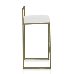 Viadurini Living Küchenhocker-2 Wohnzimmerhocker mit Kunstledersitz - Afnio