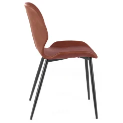 Viadurini Living Moderne Stühle-4 Wohnzimmerstühle in Soft-Touch in verschiedenen Farben und Metallbeinen – Spritz